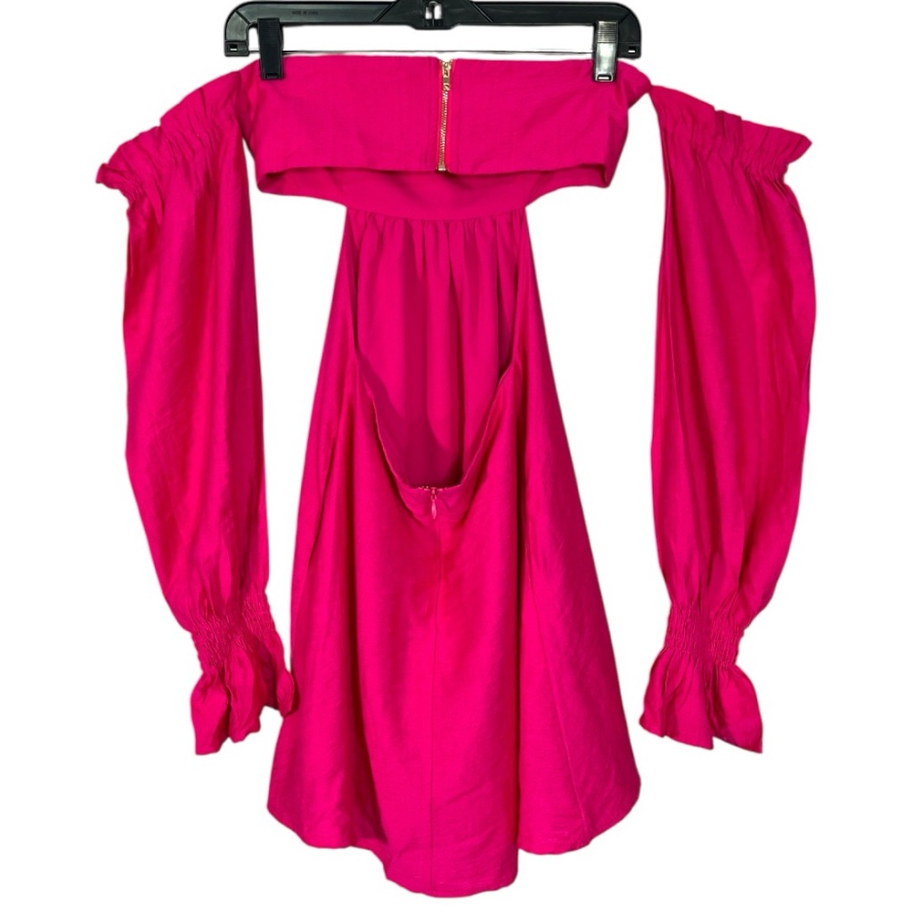 Hello Molly Seven Wonders Jolie Mini Dress In Bubblegum Long Sleeve Size XS - Picture 7 of 9